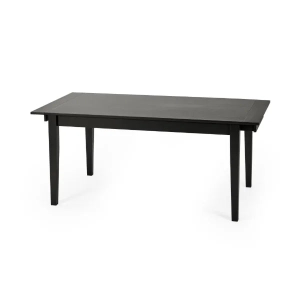 Knoxley Extending Dining Table – Black Oak – Contemporary Design with Smooth Extending Mechanism (Pre-order – May)