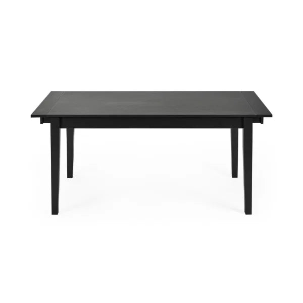 Knoxley Extending Dining Table – Black Oak – Contemporary Design with Smooth Extending Mechanism (Pre-order – May)