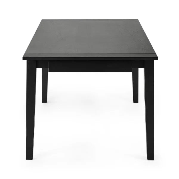 Knoxley Extending Dining Table – Black Oak – Contemporary Design with Smooth Extending Mechanism (Pre-order – May)