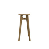 LPD Furniture Kitt smoked oak console table with solid oak frame in a modern hallway setting