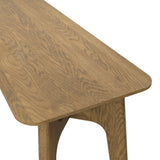 LPD Furniture Kitt smoked oak console table with solid oak frame in a modern hallway setting