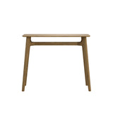 LPD Furniture Kitt smoked oak console table with solid oak frame in a modern hallway setting