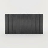 Langham Scalloped Headboard Storage Bed – Grey – Ottoman Base with Elegant Scalloped Design | Julian Bowen