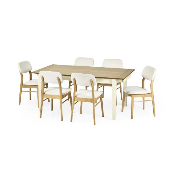 Larissa Extending Dining Table – Natural Oak Effect – Scandinavian Tapered Legs (Pre-order – May)