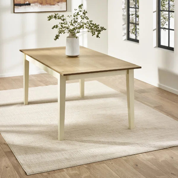 Larissa Extending Dining Table – Natural Oak Effect – Scandinavian Tapered Legs (Pre-order – May)
