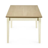 Julian Bowen Larissa natural oak effect extending dining table with Scandinavian tapered legs in a modern dining setting