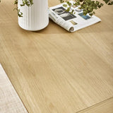 Larissa Extending Dining Table – Natural Oak Effect with Scandinavian Tapered Legs | Julian Bowen