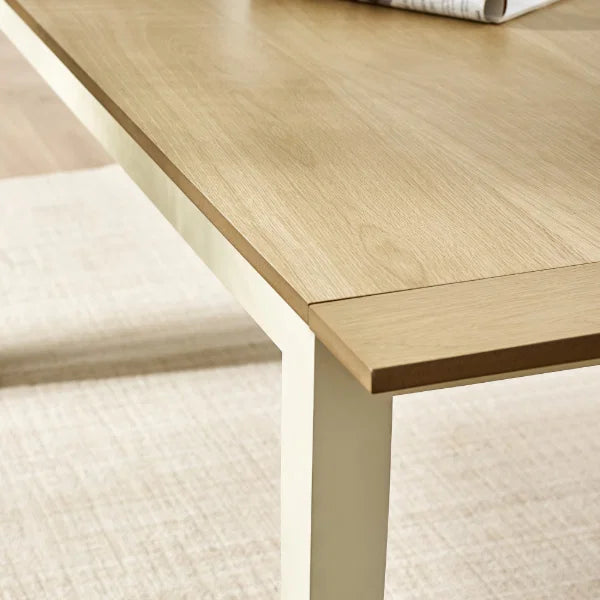 Larissa Extending Dining Table – Natural Oak Effect – Scandinavian Tapered Legs (Pre-order – May)