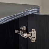 Louis Black Fluted TV Unit – Striking Textured Panels – Fits TVs up to 65 | Julian Bowen