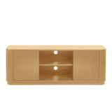 Louis Fluted TV Unit – Light Oak – Warm and Textured – Fits TVs up to 65" | Julian Bowen