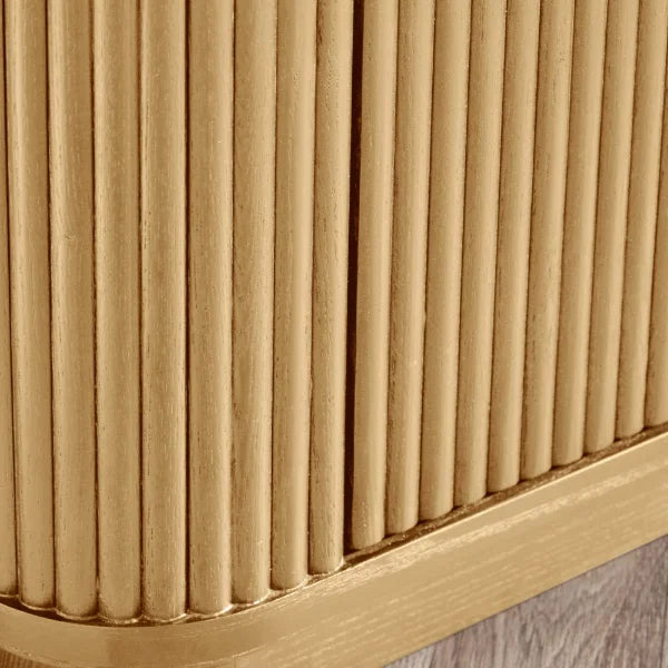 Louis Fluted TV Unit – Light Oak – Warm and Textured – Fits TVs up to 65"