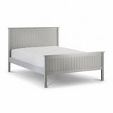 Maine Dove Grey Double Bed – Classic Panelled Headboard 