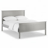 Maine Dove Grey Double Bed – Classic Panelled Headboard 
