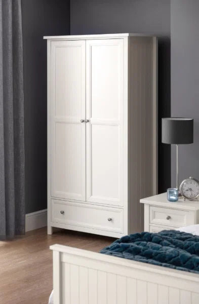 Maine 2 Door Wardrobe – Anthracite – Spacious Storage with Soft-Close Doors