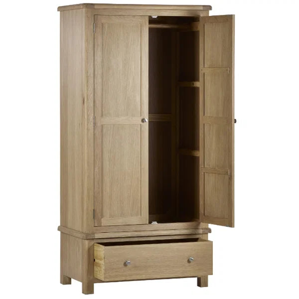 Memphis 2 Door Wardrobe – Contemporary White Gloss – Handleless Design