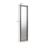 Allegro Pewter Dress Mirror – Elegant Full-Length Mirror for Bedrooms | Julian Bowen