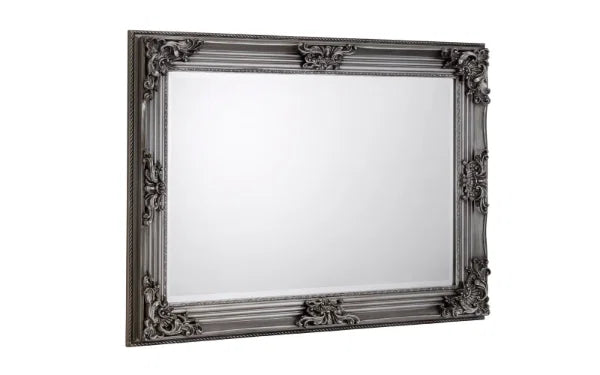 Rococo Pewter Wall Rococo Pewter Wall Mirror – Ornate Frame, Elegant Wall DécorMirror