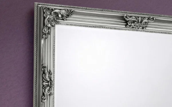 Rococo Pewter Wall Rococo Pewter Wall Mirror – Ornate Frame, Elegant Wall DécorMirror