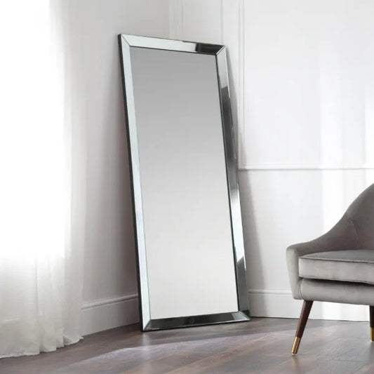 Soprano Lean-To Dress Mirror – Elegant Full-Length Mirror – No Wall Fixing Needed