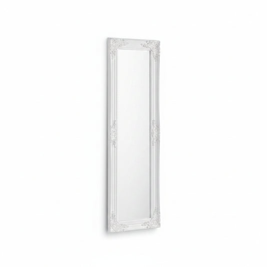 Palais White Dress Mirror – Fresh Full-Length Mirror for Bedrooms – Clean Modern Design | Julian Bowen