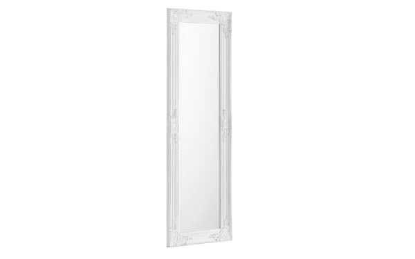 Palais White Dress Mirror – Fresh Full-Length Mirror for Bedrooms – Clean Modern Design