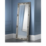 Palais Pewter Lean-To Dress Mirror – Classic Full-Length Mirror – No Wall Fixing Needed | Julian Bowen