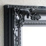 Palais Black Lean-To Dress Mirror – Bold Full-Length Mirror – No Wall Fixing Needed | Julian Bowen