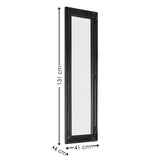 Palais Black Lean-To Dress Mirror – Bold Full-Length Mirror – No Wall Fixing Needed | Julian Bowen