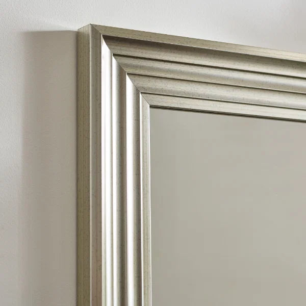 Tokyo Dressing Mirror – Pewter – Subtle Japanese-Inspired Design – Compact and Versatile