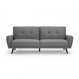 Monza Sofabed – Dark Grey Velvet – Elegant Sofa by Day, Guest Bed by Night | Julian Bowen