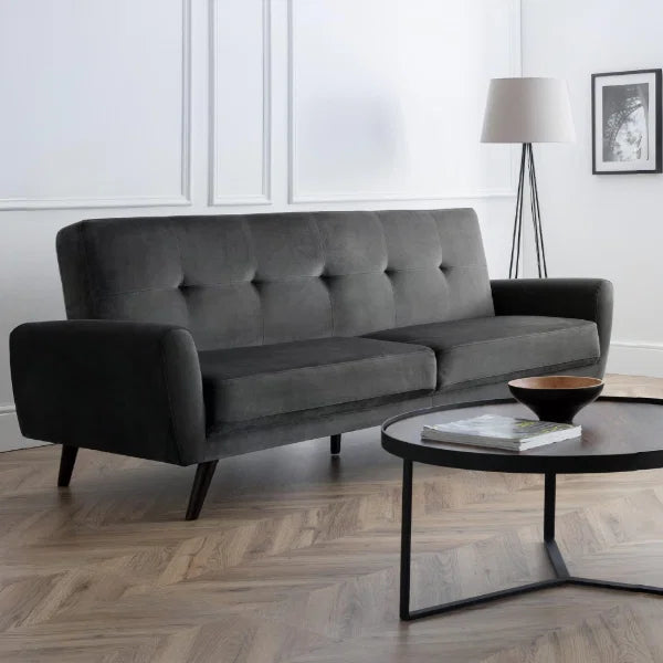 Monza Armchair – Dark Grey Velvet – Luxurious Comfort for Reading Corners