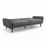 Monza Sofabed – Dark Grey Velvet – Elegant Sofa by Day, Guest Bed by Night | Julian Bowen