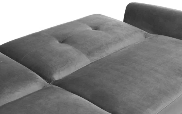 Monza Sofabed – Dark Grey Velvet – Elegant Sofa by Day, Guest Bed by Night