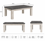 Minimalist coffee table with clean lines – Italian design for practical living rooms