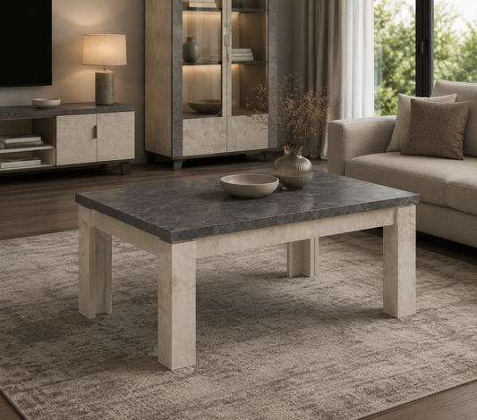 Minimalist coffee table with clean lines – Italian design for practical living rooms
