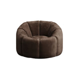 LPD Furniture Nao basil boucle swivel chair with 70s inspired design in a modern living room setting