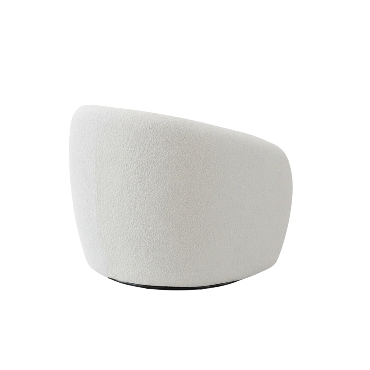 Furnish365 Nolita bouclé teddy accent chair in a modern living room setting
