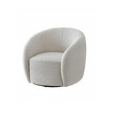 Furnish365 Nolita bouclé teddy accent chair in a modern living room setting