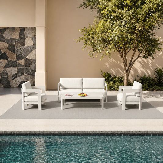 Furnish365 Sofia 4 seater outdoor lounge set in a modern garden setting