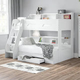 Orion Triple Sleeper – White – Space-Saving Bed with Storage | Julian Bowen