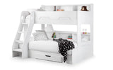 Orion Triple Sleeper – White – Space-Saving Bed with Storage | Julian Bowen