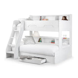 Orion Triple Sleeper – White – Space-Saving Bed with Storage | Julian Bowen