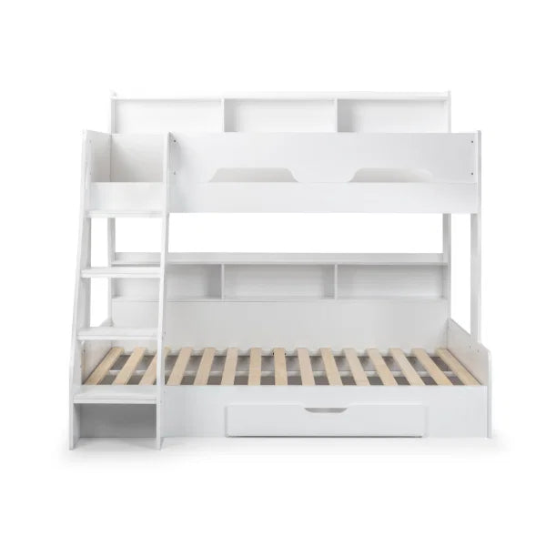 Orion Triple Sleeper – White – Space-Saving Bed with Storage