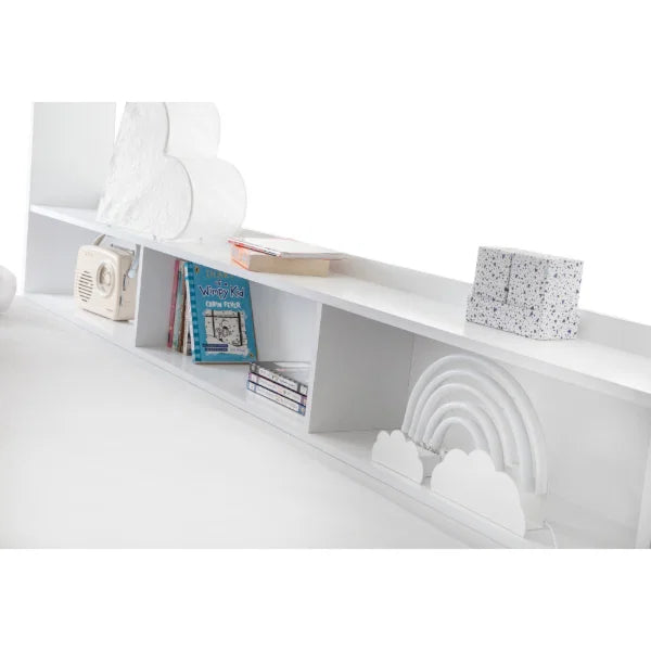 Orion Triple Sleeper – White – Space-Saving Bed with Storage