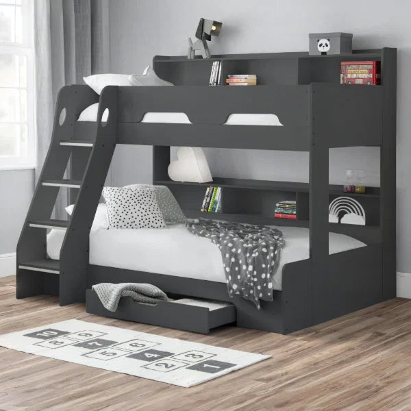 Orion Triple Sleeper – Anthracite – Space-Saving Bed with Storage