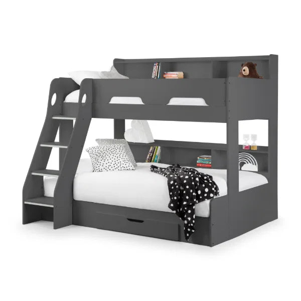 Orion Triple Sleeper – Anthracite – Space-Saving Bed with Storage