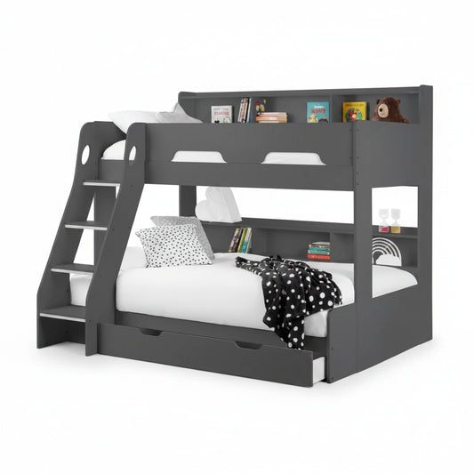 Orion Triple Sleeper – Anthracite – Space-Saving Bed with Storage | Julian Bowen