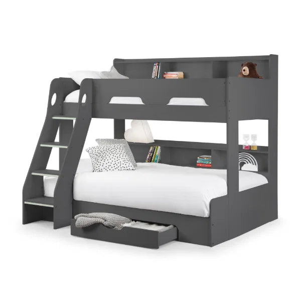 Orion Triple Sleeper – Anthracite – Space-Saving Bed with Storage