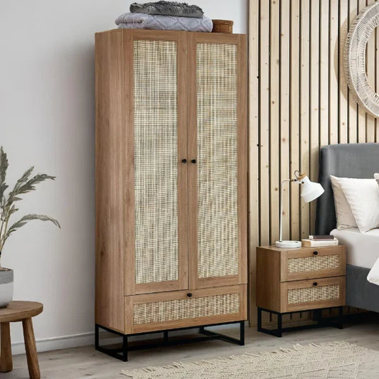 Padstow Wardrobe – Oak – Classic Single-Door Design for Smaller Spaces