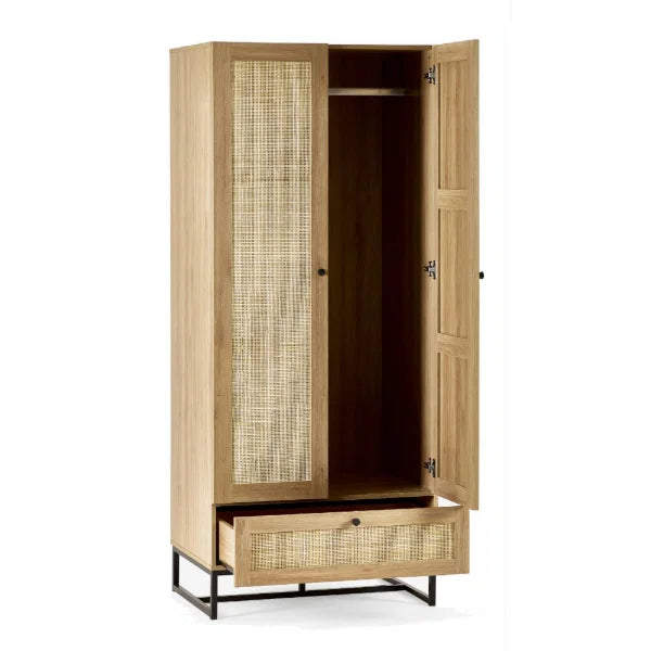 Padstow Wardrobe – Oak – Classic Single-Door Design for Smaller Spaces